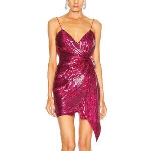 Retrofete Pink Sequin Mini Dress